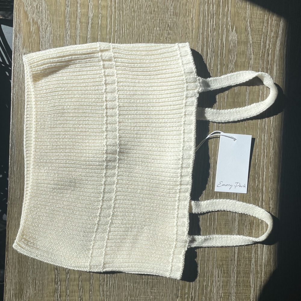 NWT Emory Park ivory sweater tank